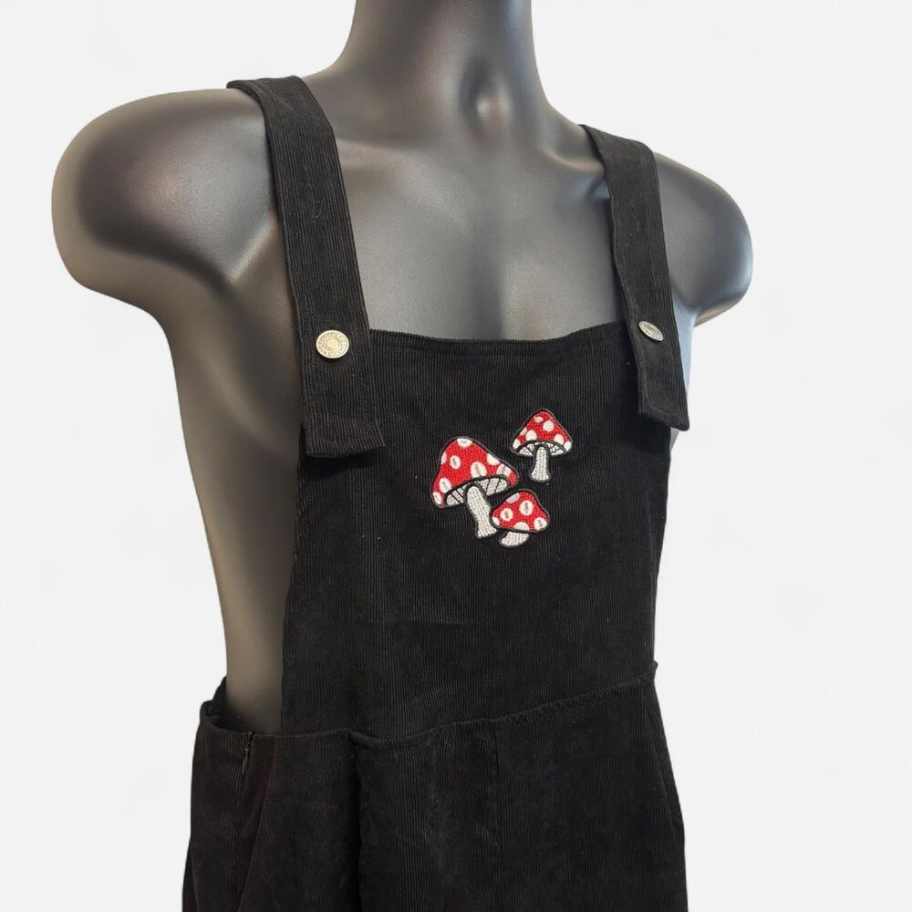 Romwe Women's Black Dungarees-overalls